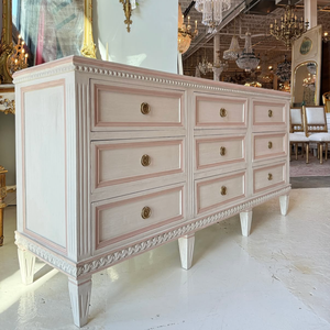 Large <strong>White</strong> 9-Drawer <strong>Cabinet</strong> with Modern Brass Handles Wood Panel Home Furniture for Living Room <strong>Storage</strong> Modern Home Furniture - Product Image 3
