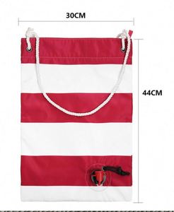 Custom Printed Logo Natural Eco-Friendly White <b>Large</b> Capacity Shopping <b>Beach</b> Wine <b>Bag</b> - Product Image 2