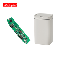 Poubelle Intelligente à Capteur PCBA, Carte de Circuit pour Poubelle Automatique, Double Capteur IR et Micro-ondes, Fermeture Lente et Silencieuse, Usage Domestique et Commercial, OEM ODM