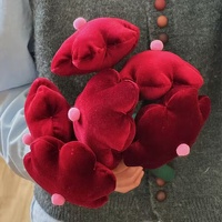 Bunga Awet Buatan Tangan Tangkai Tunggal Berlapis Kain - Hadiah Ulang Tahun Sempurna untuk Sahabat Terbaik, Hadiah Perusahaan, Hari Valentine