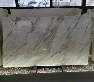 Encimeras de Mármol Blanco Calacatta de Italia, Precio de Azulejos de Mármol de Piedra de Lujo para Paredes de Fondo - Product Image 2