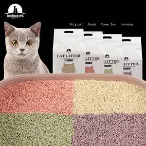 Cat Litter Suppliers Wholesale 6L Plant Degradable Cats Litter 5 Flavors For Select Tofu Cat Litter