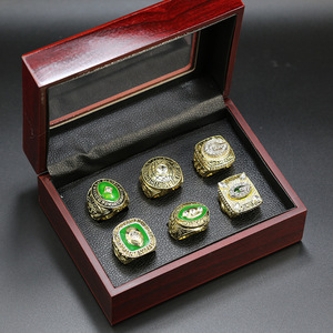 6 buah Set Cincin Kejuaraan Green Bay Packers, set cincin kejuaraan sepak bola dan cincin berlapis emas untuk pria keren - Product Image 5