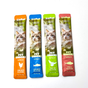 Bolsa de Comida Húmeda Personalizada para Perros y Gatos, 15g, Bocadillo Natural para Gatos con Sabores a Pollo, Atún y Salmón, Golosinas para Mascotas - Product Image 4