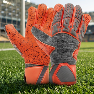 Gants de gardien AeroRed Supergrip Style classique avec logo classique Vessie en latex et matériau en cuir/PU pour l'entraînement - Product Image 3