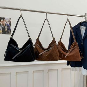 Retro Suede Women's Tote Bag, Large Capacity Multifunctional Three Use <b>Backpack</b>, Niche Designer Crossbody Bag - Product Image 1