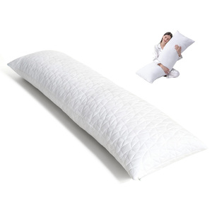 Cuscino lungo e morbido con federa per <span class=keywords><strong>adulti</strong></span> - Cuscino per tutto il corpo con schiuma di memoria triturata per chi dorme sul fianco, donne <span class=keywords><strong>in</strong></span> <span class=keywords><strong>gravidanza</strong></span> - Product Image 1