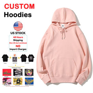 Sudaderas con Capucha Extra Grandes Unisex al por Mayor, Sudaderas con Capucha Bordadas Personalizadas, Sudaderas de Felpa de Algodón para Mujer - Product Image 1