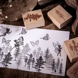 Eco Friendly sellos de madera vintage wooden stamp rubber stamp