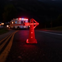 Luz de Señalización LED de Seguridad Recargable con Certificación CE ROHS, Luz de Guía de Flecha LED Plegable Portátil con 64 LED para Camiones y Automóviles