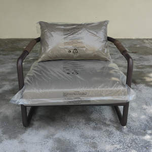 طقم أثاث خارجي عصري من الألومنيوم بتصميم نورديك، أريكة للاسترخاء في الشرفة أو حمام السباحة أو الحديقة أو الفنادق أو الفناء، مع كرسي استلقاء للتشمس - Product Image 2