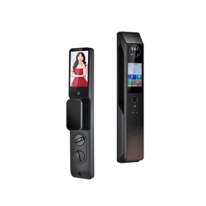 Doble pantalla/cara Multi Talk <span class=keywords><strong>Central</strong></span> Cerradura de puerta digital Cámara incorporada Reconocimiento facial Llave Puertas de madera Almacenamiento de datos en la nube - Product Image 1
