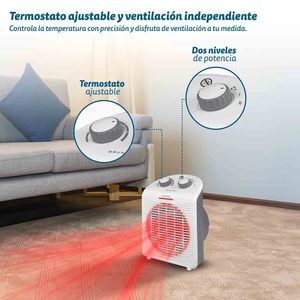 Stufa elettrica 2000W 2 livelli di potenza Grigio scuro - Product Image 4