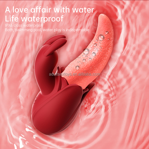 Potente Vibratore a Forma di Lingua con Grande Stimolatore Clitorideo, Vibratore Rabbit con Lingua Realistica per Donne - Product Image 3