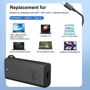 <span class=keywords><strong>Chargeur</strong></span> USB-C <span class=keywords><strong>65W</strong></span> pour Dell Lenovo HP <span class=keywords><strong>Chargeur</strong></span> d'ordinateur portable de type C <span class=keywords><strong>65W</strong></span> avec charge rapide Protection 5 fois plus élevée Qualité supérieure pleine puissance - Product Image 6