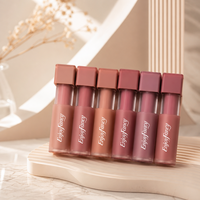 Gloss à lèvres mat en velours Enjoyfancy OEM Private Label, longue tenue, imperméable, anti-transfert, rouge à lèvres liquide, 6 teintes, maquillage personnalisé
