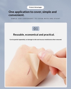 Yeniden Kullanılabilir Elastik Toksik Olmayan Silikon Yara İzi Jeli Levha Doğum Sonrası Yaz Kullanımı İçin Tıbbi Yara Bandı - Product Image 4
