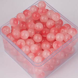 En stock Perles en verre bicolores de 6 mm Perles en vrac <span class=keywords><strong>pour</strong></span> la fabrication de <span class=keywords><strong>bijoux</strong></span> faits main DIY Bracelet Collier <span class=keywords><strong>Fournitures</strong></span> de fabrication de <span class=keywords><strong>bijoux</strong></span> Vente en gros - Product Image 5