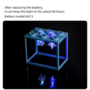 Betta Fish Tank Light <span class=keywords><strong>Led</strong></span> <span class=keywords><strong>Aquarium</strong></span> Accessoires Bricolage Détachable Creative Micro-Paysage Éclairage Multicolore - Product Image 2