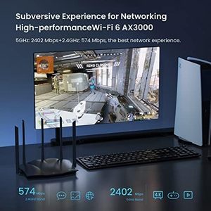 Tenda ax3000 Dual Band Gigabit Wifi 6 chơi game <span class=keywords><strong>Router</strong></span> nhà dài phạm vi bảo hiểm 5 6dBi cao-tăng Anten 4 cổng Gigabit hỗ trợ - Product Image 3