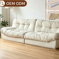 Canapé sectionnel de luxe moderne en forme de nuage, sans structure, pour salon et maison