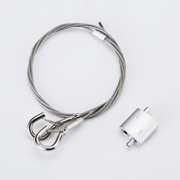 Kit de suspension réglable bidirectionnel avec crochets à ressort pour câbles et attaches de suspension