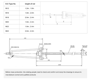 <span class=keywords><strong>Ensemble</strong></span> <span class=keywords><strong>complet</strong></span> de tige de séjour <span class=keywords><strong>ensemble</strong></span> de fixation de séjour avec tige baulk plaque tendeur réglable ou dé à coudre d'arc - Product Image 4