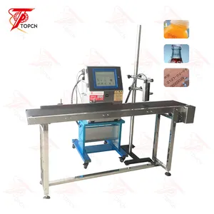 Continuous Automatic Inkjet Batch Bar Date Code Printing Machine Plastic Tube Bags Bottle Expiry Date Inkjet Printer