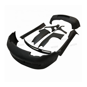 Kit Carrozzeria Larga in Fibra di Vetro Aggiornamento <span class=keywords><strong>986</strong></span> per Porsche <span class=keywords><strong>986</strong></span> <span class=keywords><strong>Boxster</strong></span> 2000-2005 Paraurti Anteriore Paraurti Posteriore Parafango Diffusore Minigonne Laterali - Product Image 2