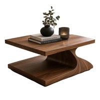 Table basse ronde en bois de manguier naturel, design moderne, faite à la main, facile à nettoyer, pour salon, usage domestique, best-seller