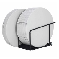 5ft 6ft 8ft Table En Plastique Extérieur Rond Portable Pique-Nique À Manger Camping Table En Gros HDPE De Réunion 20 Personnes Blanc Moderne