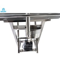 Table d'examen pour animaux OSCAT VET, électrique, robuste, entièrement en acier inoxydable 304, avec accessoires auxiliaires vétérinaires complets