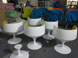 <span class=keywords><strong>Moda</strong></span> Nórdica 360 °   Silla Giratoria de Fibra de Vidrio para Sala de Estar - Product Image 4