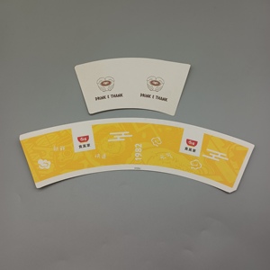 Matière première pour gobelets en papier de pâte de bois, jetables, avec logo personnalisé, pour boissons chaudes et froides, gobelet à café en papier - Product Image 3