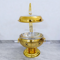 Chauffe-Plat Lefeng en Acier Inoxydable Poli Miroir, Capacité 8,0 L, pour Buffets de Mariage, Usage Domestique et Commercial, Hôtels