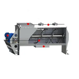 Ribbon Mixer Heating Horizontal Blender Machine Soil Mixing Equipment