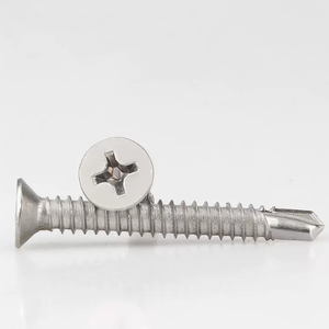 Tornillos autoperforantes planos DIN <span class=keywords><strong>7504P</strong></span> Cross CSK, grado de A2-70 para metal, acero inoxidable, medición métrica estándar ANSI en pulgadas - Product Image 2