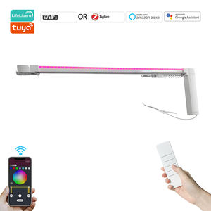 Kit moteur de rideau intelligent Tuya avec bande lumineuse LED, contrôle par application et vocal, compatible Alexa et Google, système de maison intelligente - Product Image 1