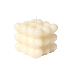 Venta caliente Etiqueta Privada 3D <span class=keywords><strong>cubo</strong></span> corazón burbuja vela Día de San Valentín boda <span class=keywords><strong>Rubik</strong></span> vela perfumada - Product Image 1