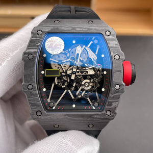 Nuevo Reloj Mecánico de Lujo para Hombre, con Movimiento Integrado de Fibra de Carbono 3501NTPT, Forma de Tonneau, Deportivo, de Negocios y de Buceo - Product Image 2