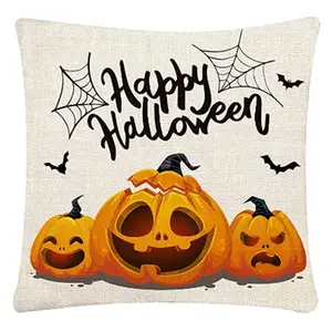 New Design Halloween Cushion Cover Decorative Throw Pillow Cover Customized Printed Pillow Cover