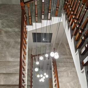 Cao cấp vàng Rosewood cầu thang lan can tự cài đặt rắn gỗ lan can cho nhà không trượt bảo vệ lan can leo núi - Product Image 4