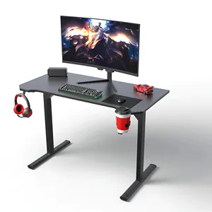 高品质可转换游戏桌电脑桌批发橡木电脑桌金属材料