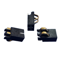 Connecteur de batterie à ressort, pas de 1,27 mm, 12 V, 2/3/4/5/6/7/8 broches, fiche mâle plaquée or bronze phosphoreux, pièce de contact de batterie SMD pour PCB