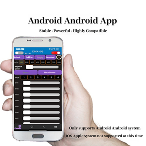 Atenuador de iluminación de escenario QHOTEN DMX para control <span class=keywords><strong>Bluetooth</strong></span>, aplicación de teléfono <span class=keywords><strong>Android</strong></span>, marcación remota, Código de Dirección, programación y modificación - Product Image 2