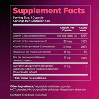 Capsules de Vitamine D & K et Magnésium Personnalisées OEM 5000UI 120mcg D3 K2 Favorisant une Absorption Supérieure, l'Énergie, la Santé Immunitaire et Musculaire