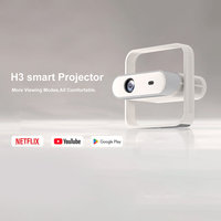 Proyector LED H3 con Enfoque Automático, Mini Proyector Portátil para Cine en Casa, Gran Venta, Resolución 1920x1080P