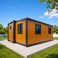 Maison conteneur extensible style Pine avec salle de bain et cuisine, 20ft 40ft, pour Glamping et ADU résidentiel