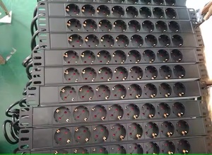 Распределительная коробка Dinggu с 6 розетками типа Schuko (немецкий стандарт), с защитой от перенапряжения (SPD), выключателями, 16А, 240В, алюминиевая - Product Image 6