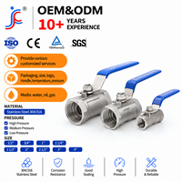Vannes de qualité industrielle, vannes à bille en acier inoxydable 304, manuelles, filetage femelle 1/4 pouce, vanne marche-arrêt, 1 pièce, vanne à bille pour l'eau